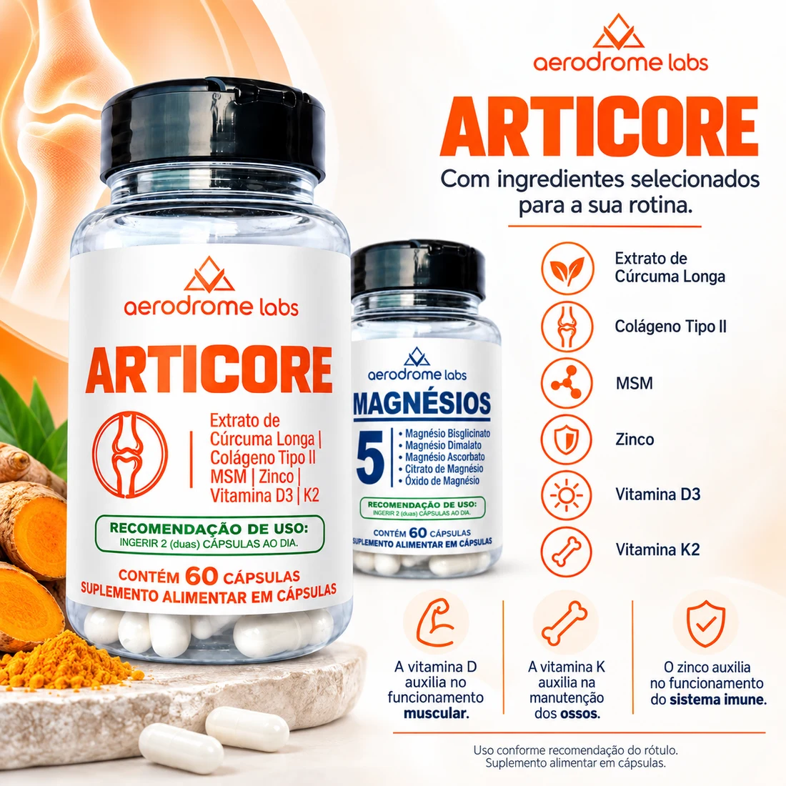 Kit Longevidade Ativa — foto 4, ingredientes do Articore